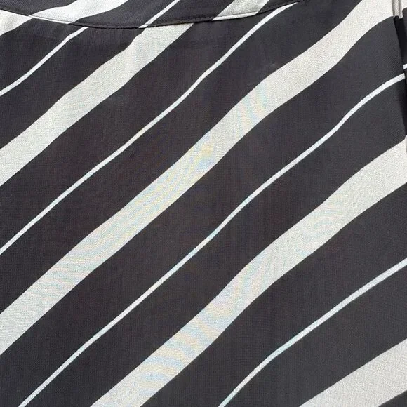 NWT Ann Taylor Striped Black and White Women's Skirt - Picture 4 of 7